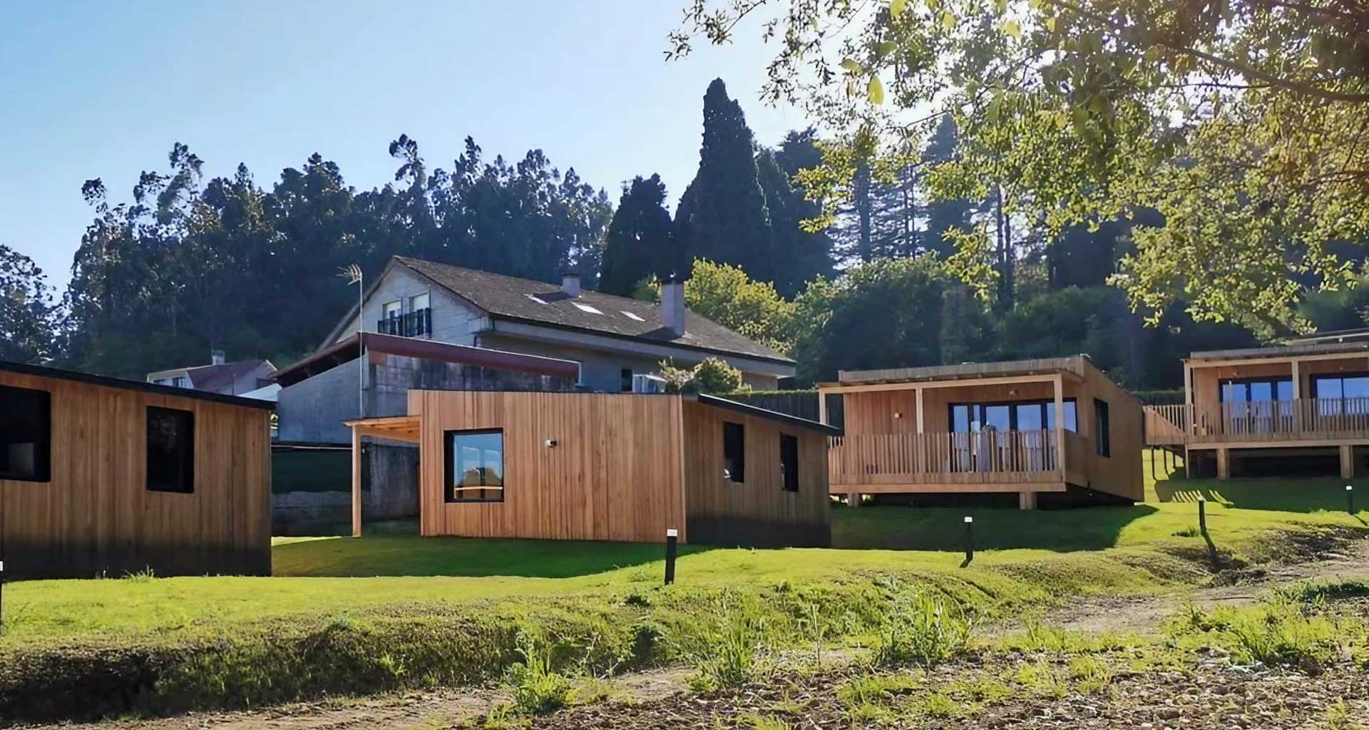 Casas de madera en Silleda